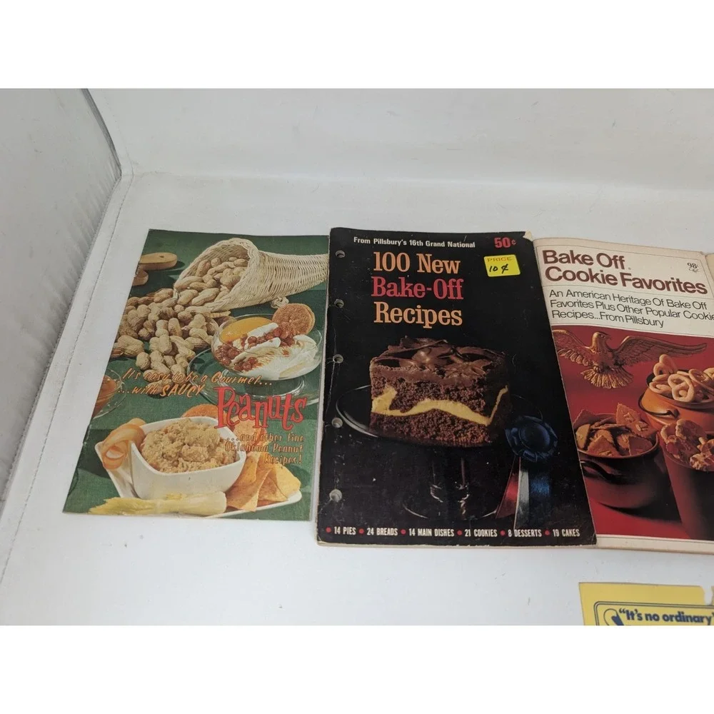 Vintage Pillsbury Cook off Bake off  Cookbook Lot Dessets Cake Cookie Peanut